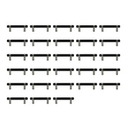 Better Homes & Gardens Cabinet Bar Pulls, Satin Nickel Finish, Alloy Steel, Rectangle, 5.32 in, Pack of 28