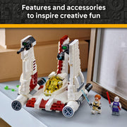LEGO Star Wars V-19 Torrent Starfighter Building Set, 567 Pieces, Adjustable Wings, Opening Cockpit, Dual Stud Shooters, Includes 3 Minifigures, Multi-Colored