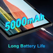 YYSWIE 10.1 Inch Android 14 Tablet with Stylus Pen, 6GB RAM, 32GB Storage, Quad-Core Processor, 5000mAh Battery, IPS HD Display, Dual Camera, Bluetooth, WiFi, D20