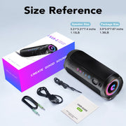 CASCHO M13 Portable Bluetooth Speaker IPX7 Waterproof, 25W Loud Sound, Black