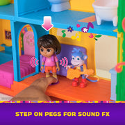 Spin Master 6072778 Dora Explore & Play Rainforest Casita Playset, Dora & Boots Figures