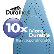 Hamilton Beach 19902F Durathon Clothing Iron, Steam Iron for Clothes with Nonstick Soleplate & Retractable Cord, Silver