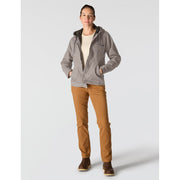 Carhartt Women's Loose-Fit Washed Duck Sherpa-Lined Jacket, Taupe Gray, Large, 104292-032