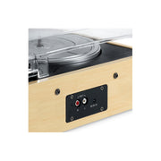 Victrola VTA72BAM Eastwood 3-Speed Dual-Bluetooth Hybrid Turntable, Black/Bamboo