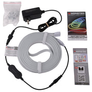 Monster Smart Neon LED Light Strip, 16.4 Ft Flexible RGB+IC Flow, Multicolor, Water Resistant, Voice Control Compatible MOW7-1005-ICM