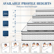 Neche 10 Inch Twin-XL Memory Foam Hybrid Mattress, Medium Firm, Breathable, Motion Isolation, Pressure Relief, Hypoallergenic