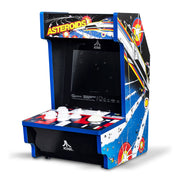 Basic Fun! Arcade Classics Atari Asteroids Counter Series Game Machine, 8-Inch Color Display, Built-In Trackball, 5 Classic Games, ACQD1003