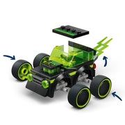 LEGO City Rides Gaming Race Car Building Toy with Neon Design, Oversized Tires, Driver Minifigure, Ages 5+, 64 Pieces, 60484