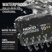 NOCO GENPRO10X4 Genius 4-Bank, 40-Amp (10-Amp Per Bank) Fully-Automatic Smart Marine Charger