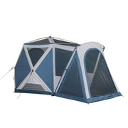 Ozark Trail 8 Person Pop-Out Camping Tent with Screen Room, Silver, Quick Setup, 13.8 ft by 10 ft