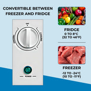 Kenmore 5.1 Cu Ft Convertible Chest Freezer, Garage Ready, Adjustable Temperature Control, White, KKCFWM5.1-W
