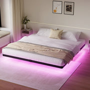 Lusimo LSM-06-K King Size Floating Bed Frame with LED Lights, King