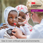 3M Littmann Classic III Stethoscope, Tunable Dual-Sided Stainless Steel Chestpiece, Plum Tube, Soft-Sealing Eartips, Non-Chill Bell Sleeve, 27 in, 5960