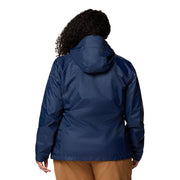 Columbia Women's Arcadia II Rain Jacket, Omni-Tech Waterproof, Lightweight, Packable, Collegiate Navy, Medium, 153411