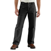 Carhartt Loose-Fit Washed Duck Utility Work Pants for Men - Black - 40x36