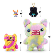 Zuru Fuggler Key Ring 5 Inch Wide Eyed Weirdo Funny Ugly Monster Plush Collectible Toy with Click-Lock Attachment
