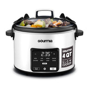 Gourmia GSC517W 4.5 QT Programmable Slow Cooker, 5 Presets, Keep Warm, White