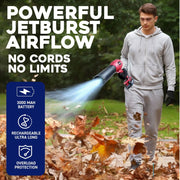 Bullseye Pro Cordless Leaf Blower with 20V Lithium-Ion Battery, 21,000 RPM, 100 CFM, Variable-Speed Trigger, Lightweight Design
