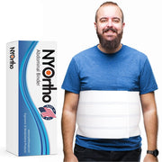 NYOrtho Bariatric Abdominal Binder, Plus-Size Adjustable Post-Surgery Compression Garment, 12 in Wide, Fits 30-45 in Waist, 108375