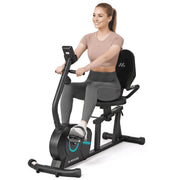 MaxKare Recumbent Exercise Bike with Arm Resistance Bands 8 Level Adjustable Magnetic Resistance Adj