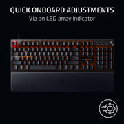 Razer RZ03-04970200-R3U1 Huntsman V3 Pro Analog Optical Esports Keybaord, RBG Chroma, Wrist Rest, Black