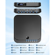 Desobry Mini DVD Player, Portable, Full HD 1080P HDMI Output, USB and TF Card Support, All Region Free, Black, MD115B