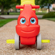 Simplay3 Convert-a-Coupe Toddler Ride-On Car, Red, Parent Push Handle Converts to Foot-Powered Ride-On, Ages 2-5, 223030-01-CA