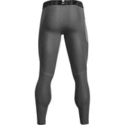 Under Armour HeatGear Armour Compression Leggings for Men - Carbon Heather/Black - L