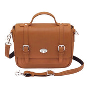 Gun Tote'n Mamas Gtm-36/Saddle Classic School Girl Satchel Concealed Carry Crossbody Bag