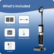 Tineco iFloor 5 Stretch Cordless Wet Dry Vacuum Cleaner and Mop, 180 Lay-Flat Design, Up to 45-Min Runtime, Large Water Tanks, FW080400US