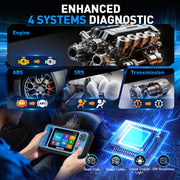 AVAPOW AV-D600 OBD2 Scanner Automotive Diagnostic Tool with Engine, ABS, SRS, Transmission Diagnostics, 3 Reset Services