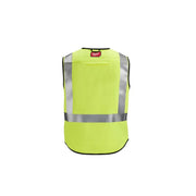 Milwaukee 48-73-5302 Mens Arc-Rated/Flame-Resistant Woven Class 2 High Visibility Safety Vest, Large/X-Large Yellow