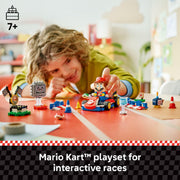 LEGO Super Mario Mario Kart Interactive LEGO Mario and Standard Kart Building Toy, Multicolor, 278 Pieces, Ages 7+