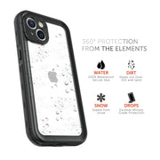 Body Glove 1036303 Tidal Waterproof Phone Case for iPhone 13, Black/Clear