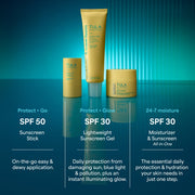 TULA Skincare Protect + Glow Daily Sunscreen Gel Broad Spectrum SPF 30 Lightweight Non-Greasy Gel 3.38 fl oz 1037