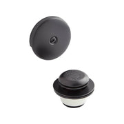 Alcove Tub Pop-Up Drain & Overflow Cover - Matte Black