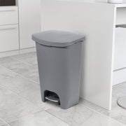 13 Gallon Trash Can with Clorox Odor Protection Lid, Gray