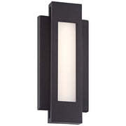 George Kovacs Insert LED Outdoor Wall Sconce, Pebble Bronze, 12 Inch, Dimmable, ADA Compliant, P1230-286-L