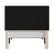 Mainstays 3038-330 Hillside Square Tufted Upholstered Twin Bed, Ivory Fabric