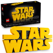 LEGO 75407 Star Wars Brick-Built Star Wars Logo, Collectible Building Kit