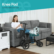 Elenker Steerable Knee Walker Deluxe Medical Scooter, Black