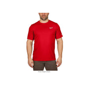 Milwaukee 414R-M WORKSKIN Lightweight Performance Shirt, Red, M - Short Sleeve