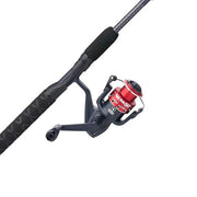 Ugly Stik 50th Anniversary Fishing Rod and Reel Combo, 6.6 ft Medium Power, 35 Size Spinning Reel, Aluminum Black/Red