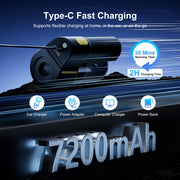 AVAPOW AVAPOW-XCQ Handheld Vacuum Cordless, 18000PA Strong Suction Car Vacuum Cleaner, Black