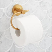 Signature Hardware 483958 Lexia Wall Mounted Toilet Paper Holder in Brushed Gold
