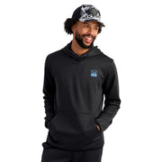 HUK Coldfront+ Men's Performance Fishing Hoodie, Warming Fibers, Moisture Transport, Adjustable Hood, Heather Black, XX-Large, H1300093