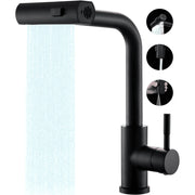 VQJTCVLY Kitchen Faucet with Three Function Modes, Black