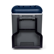 Igloo MaxCold 40qt Rolling Cooler with Thermecool Foam Insulation, Oversized Wheels, Flip-Up Tow Handle, Carbonite