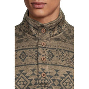 Ariat Caldwell Quarter-Button Sweater - Light Brown Southwest - M