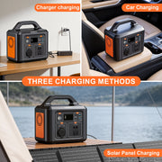 YSWHSTA Portable Power Station, 288Wh LiFePO4 Battery, 300W Electric Solar Generator, 9 Outputs, Compact Lightweight, P303